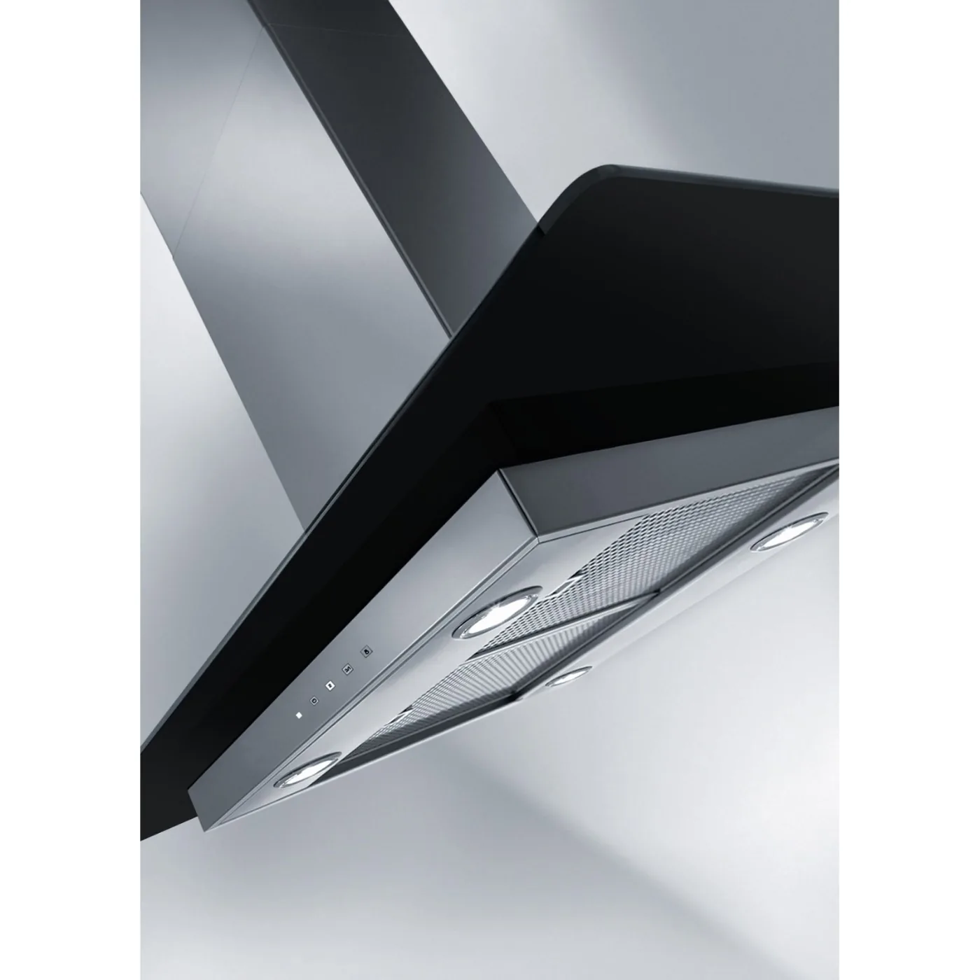 Franke Ada Glass Linear FGL 915 90 cm Siyah Cam / Inox Ada Davlumbaz – görsel 2