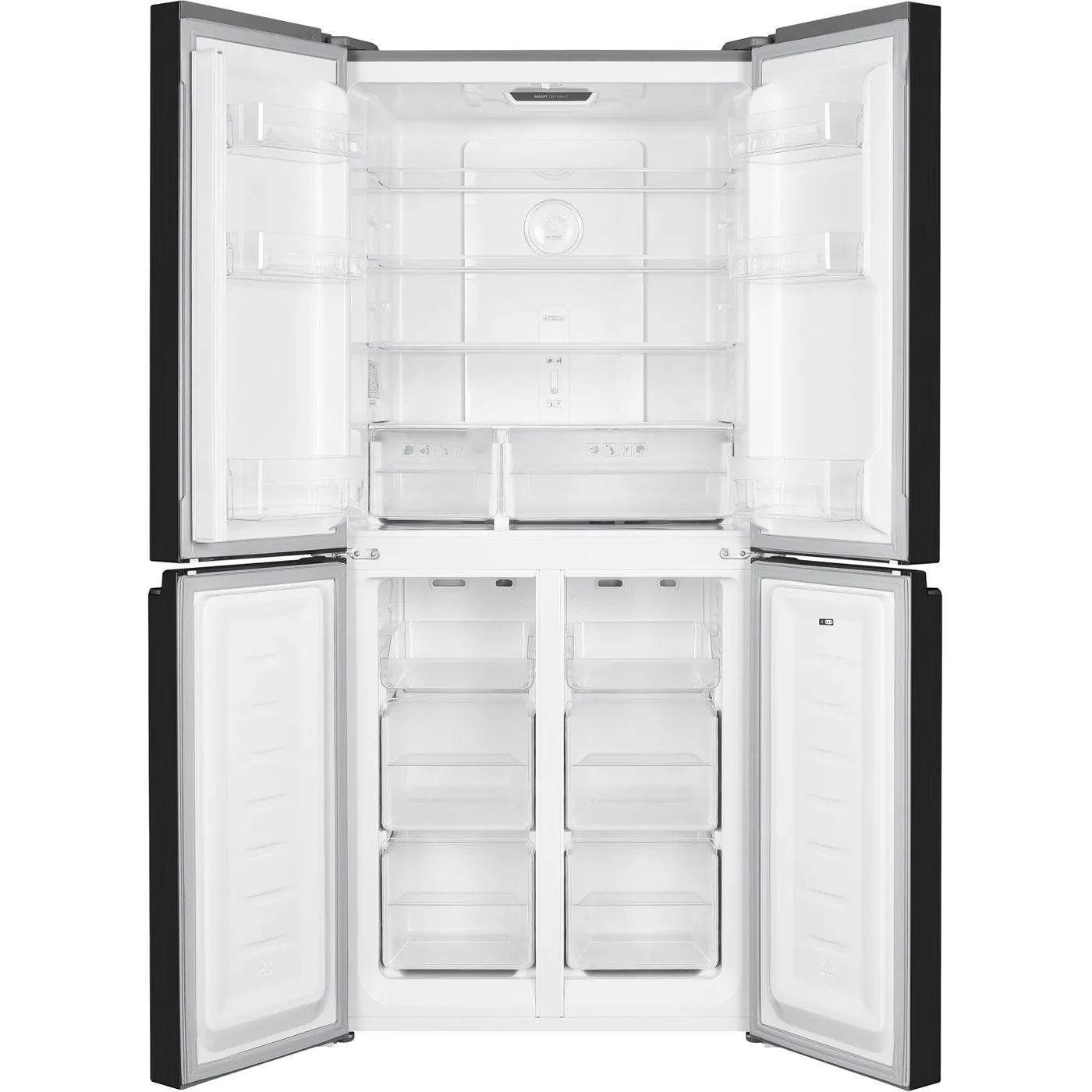 Franke FMD 420 TNF NE E Çift Kapılı Buzdolabı (421 lt, Black Inox) – farklı açıdan görünüm