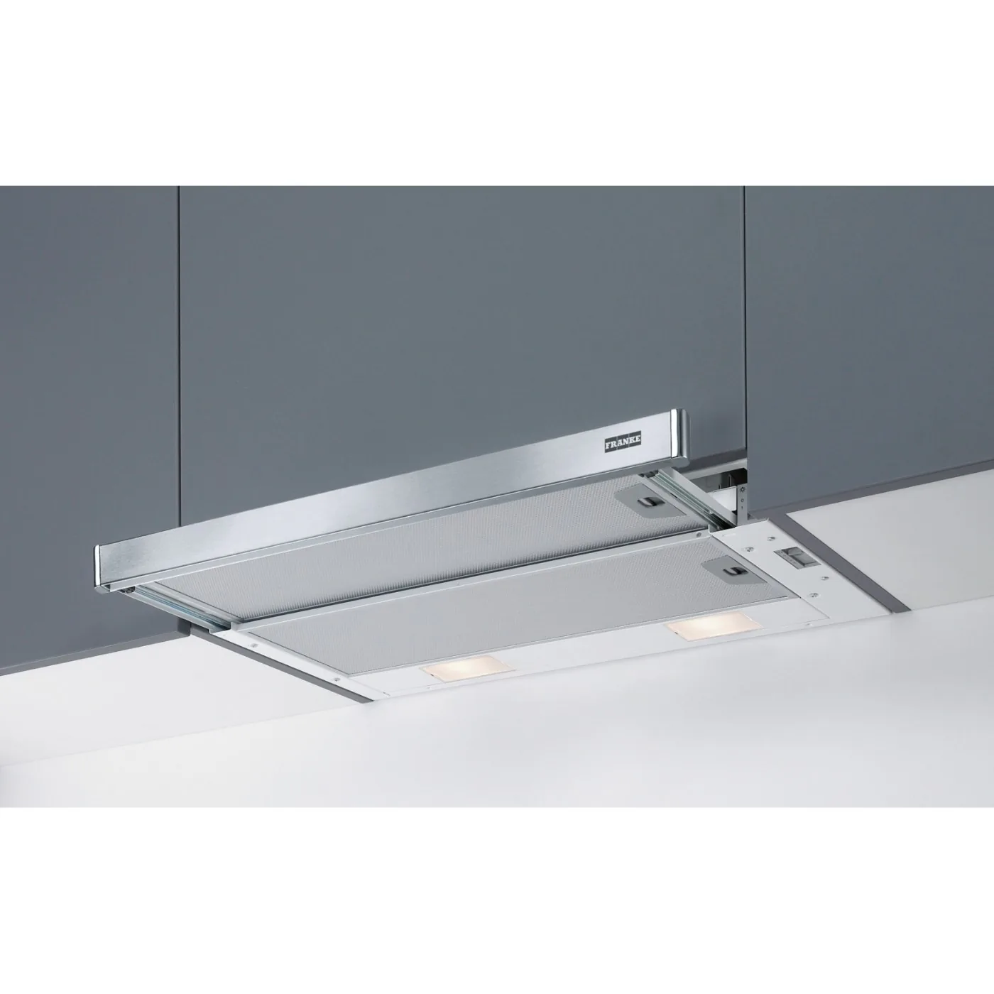 Franke FTC 6032 GR/XS 60 cm Inox Sürgülü Aspiratör – farklı açıdan görünüm