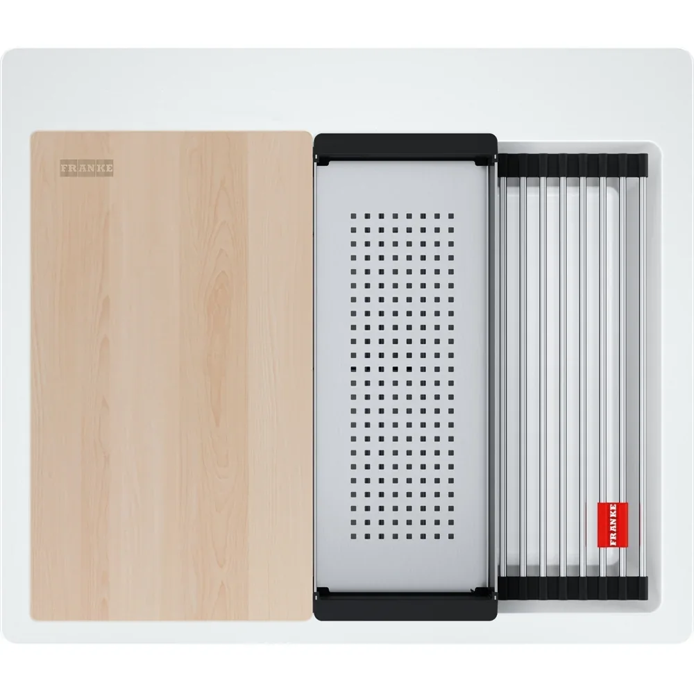 Franke Kubus 2 Pro KNG PRO 610-53 Granit Evye – Bianco – Beyaz