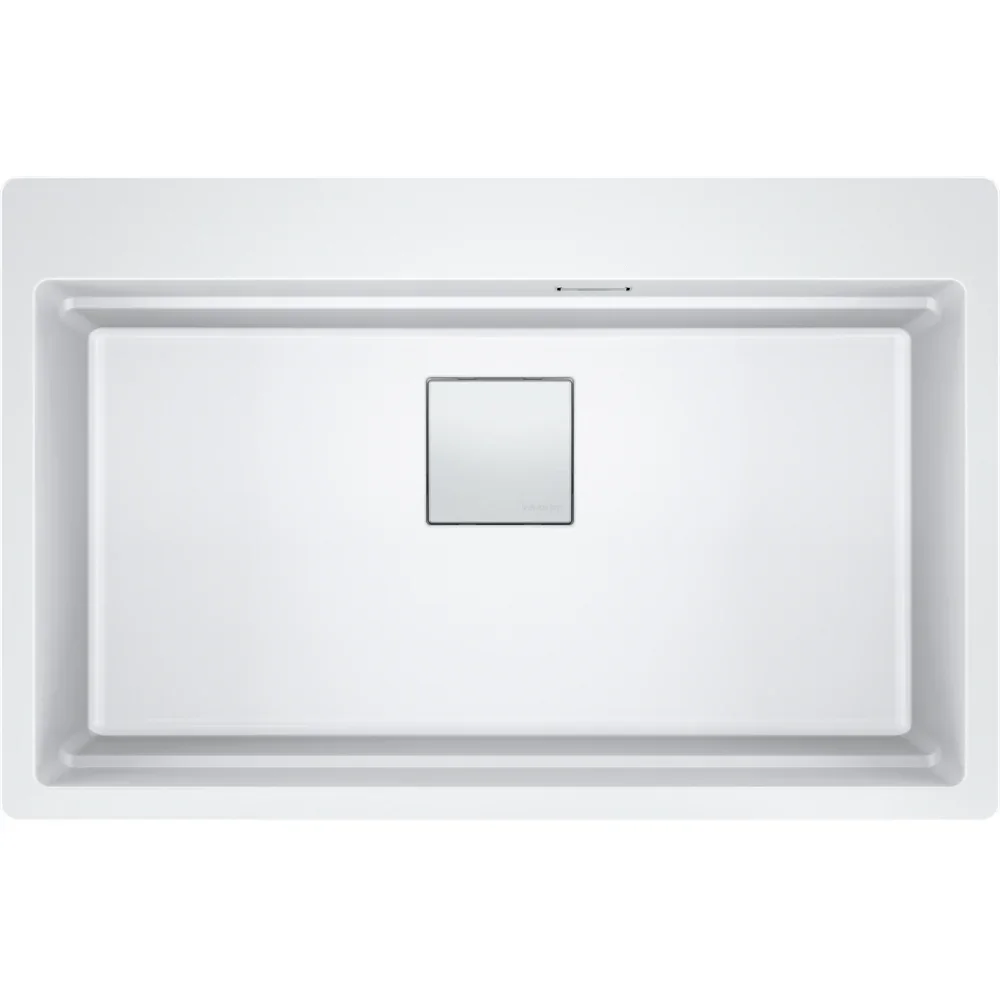 Franke Kubus 2 Pro KNG PRO 610-73 Granit Evye – Bianco – Beyaz, farklı açıdan görünüm