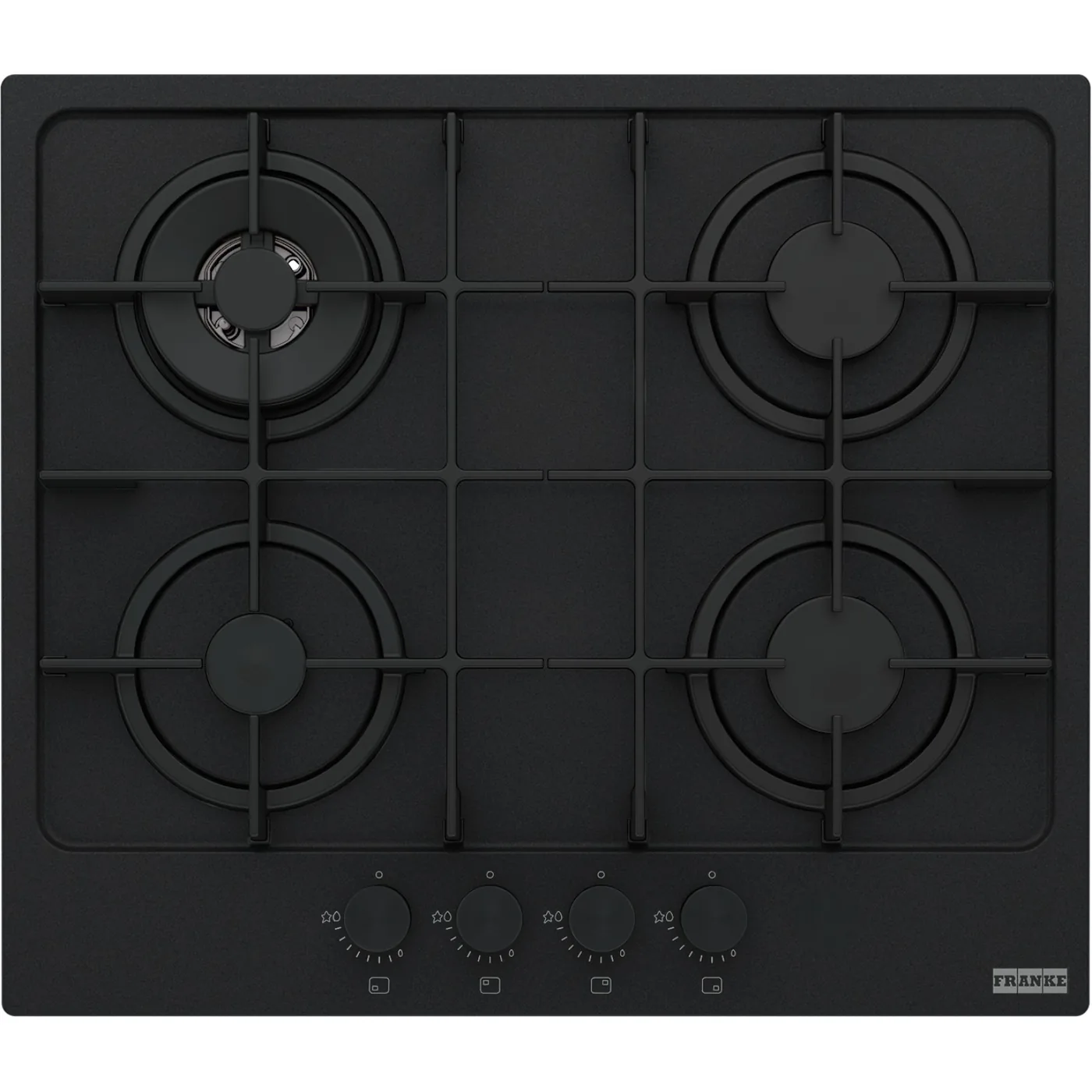Franke Maris FHMA 604 3G DC MB C Mat Siyah (Matt Black) 4 Gözlü Gazlı Ocak