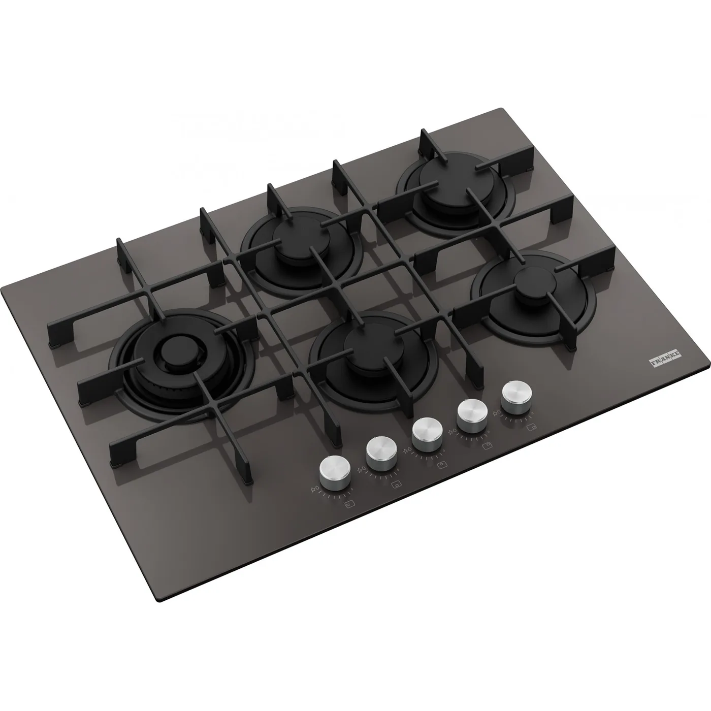 Franke Maris FHMA 755 Gri (Slate Grey) 5 Gözlü Gazlı Ocak – farklı açıdan görünüm