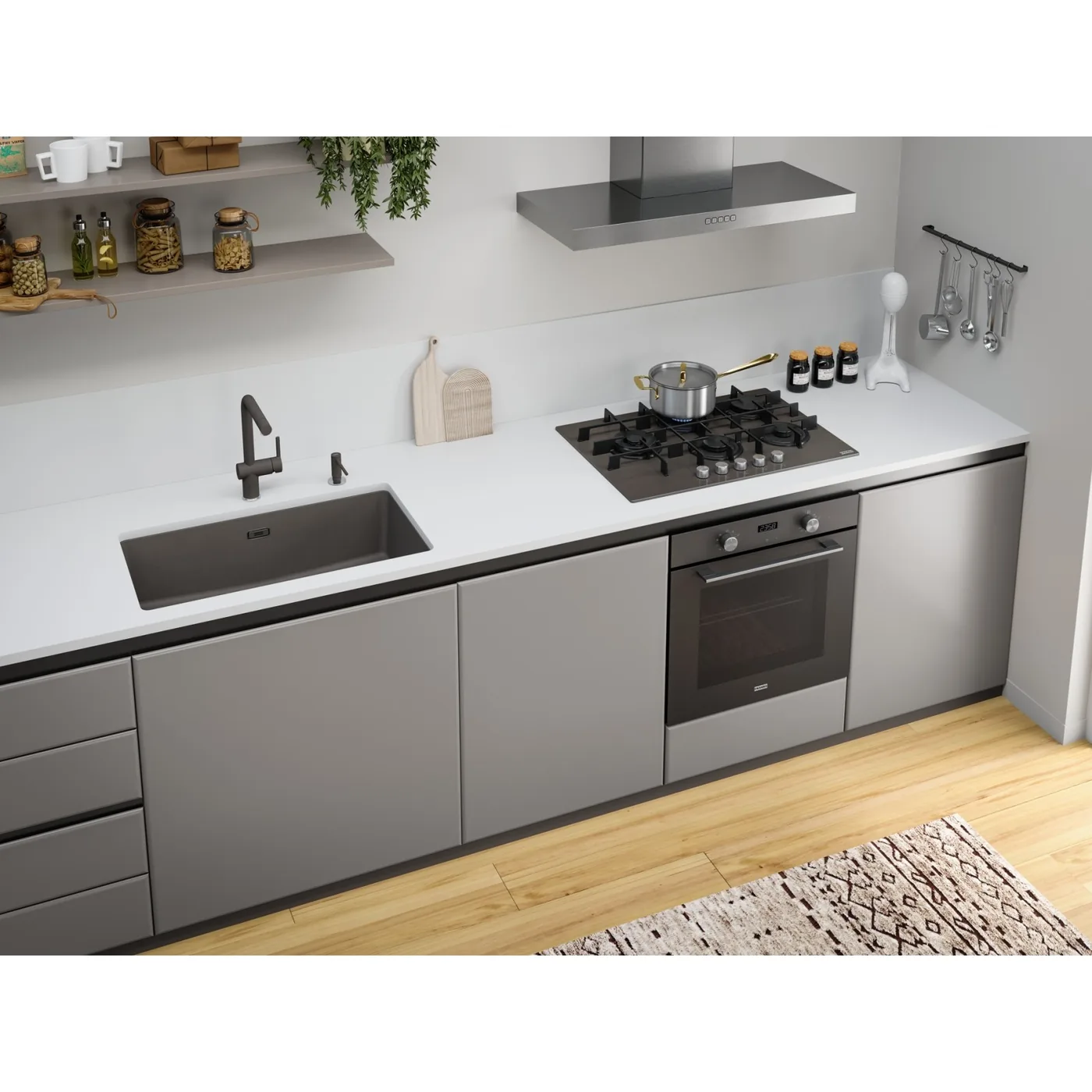 Franke Maris FMA 86 H Gri (Slate Grey) Ankastre Fırın – görsel 2