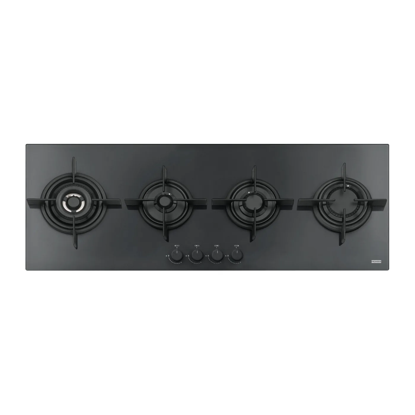 Franke Mythos FHCR 1204 Siyah Cam (Black Glass) 4 Gözlü Gazlı Ocak