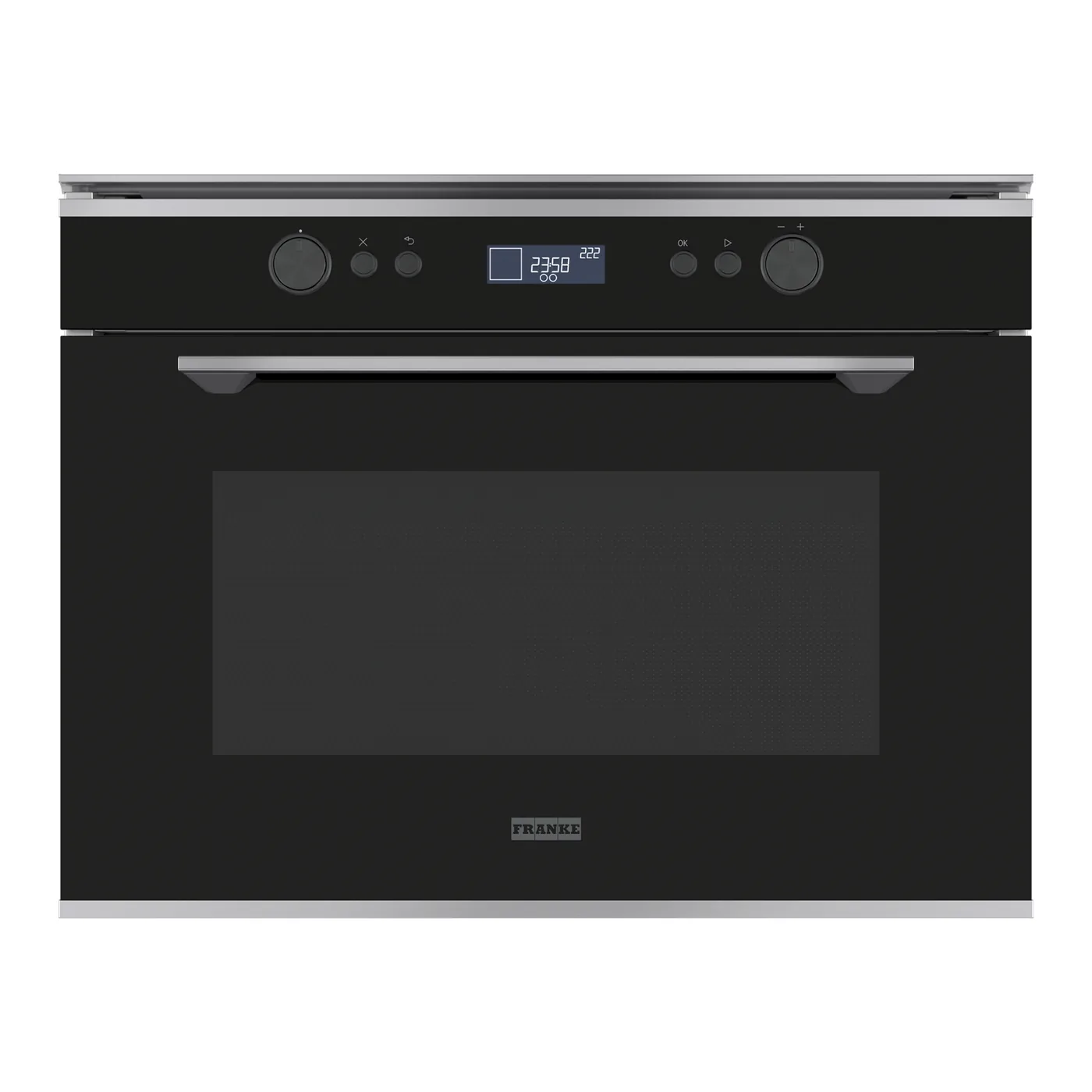 Franke Mythos FMY 45 MW Inox Çerçeveli 45 cm Buharlı Kombi Mikrodalga