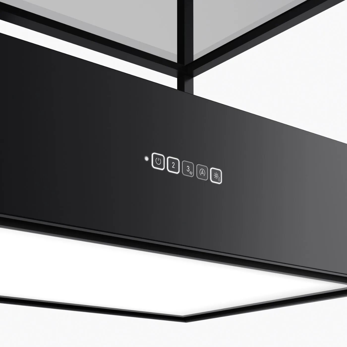 Franke Mythos T-Shelf Evolution F160 K-LINK Mat Siyah Raflı Ada Davlumbaz – K-LINK bağlantısı 2