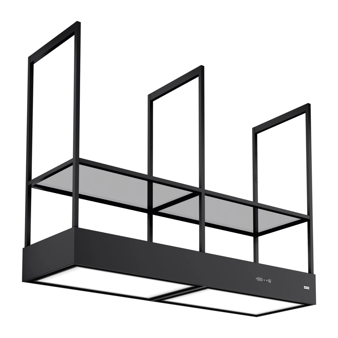 Franke Mythos T-Shelf FMY Evolution F160 K-LINK Mat Siyah Raflı Ada Davlumbaz