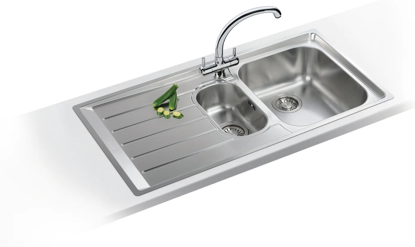 Franke Neptun NEX 251 Çelik Evye Inox – Paslanmaz Çelik · Sol damlalık mutfakta kullanımda (1)