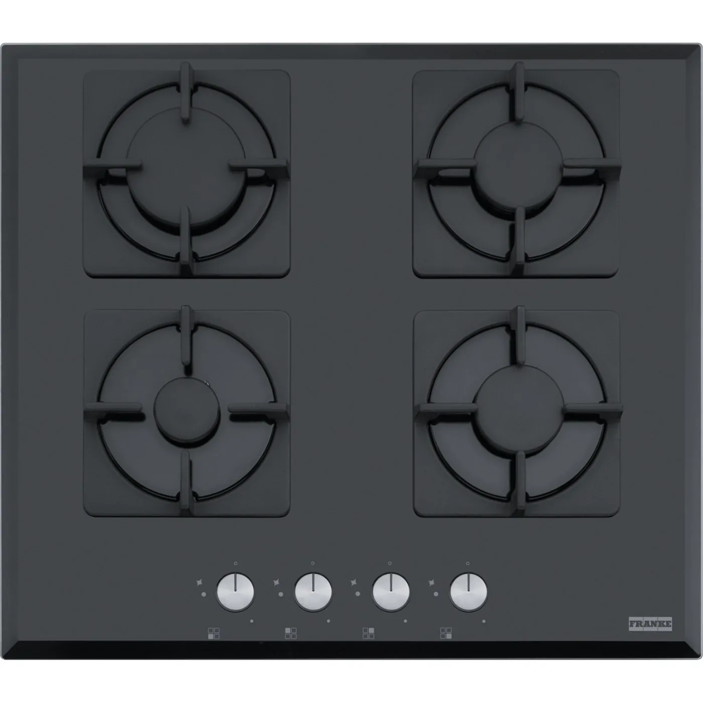 Franke Smart Linear FHNS 604 4G BK C Siyah Cam (Black Glass) 4 Gözlü Gazlı Ocak