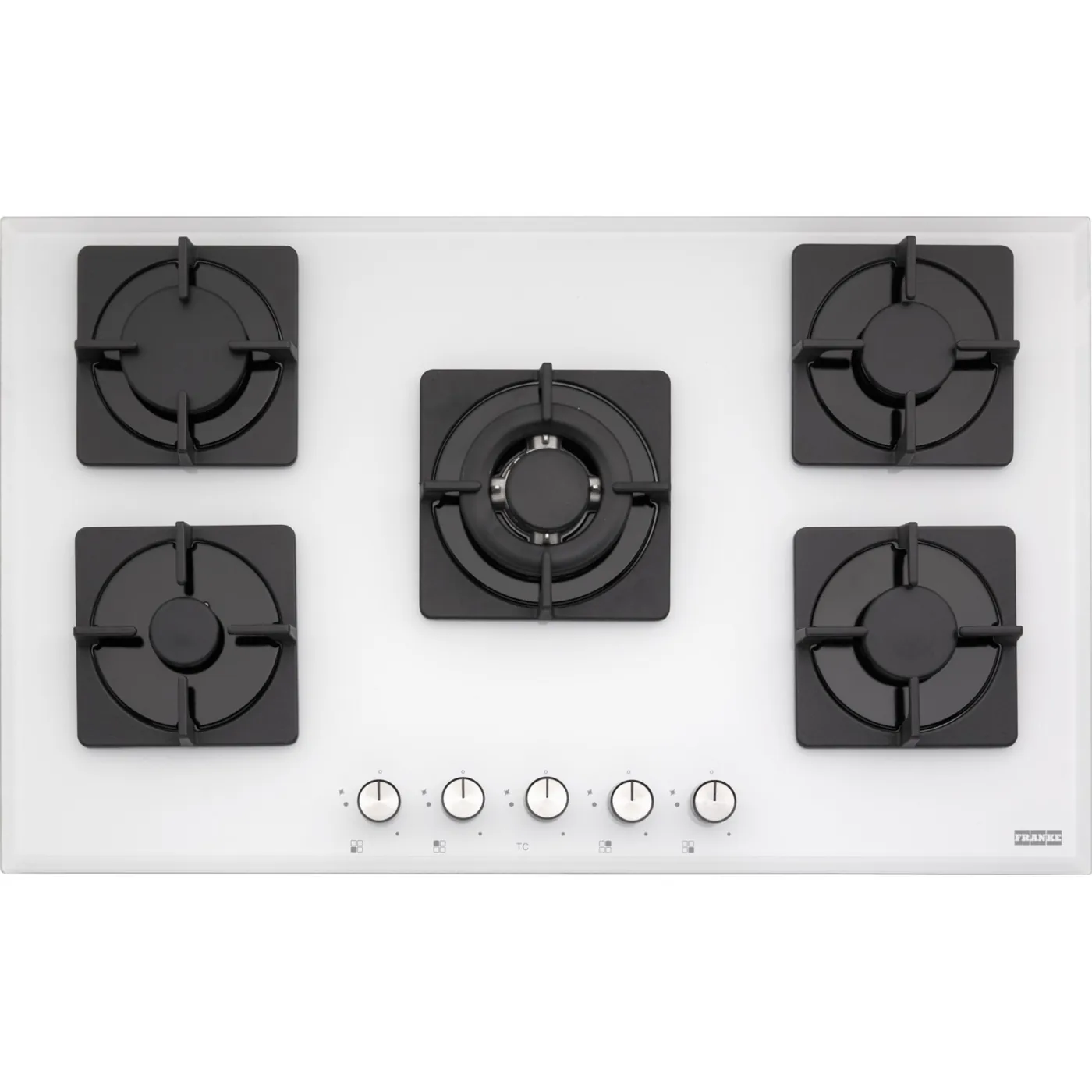 Franke Smart Linear FHNS 905 4G TC WH C Beyaz Cam (White Glass) 5 Gözlü Gazlı Ocak