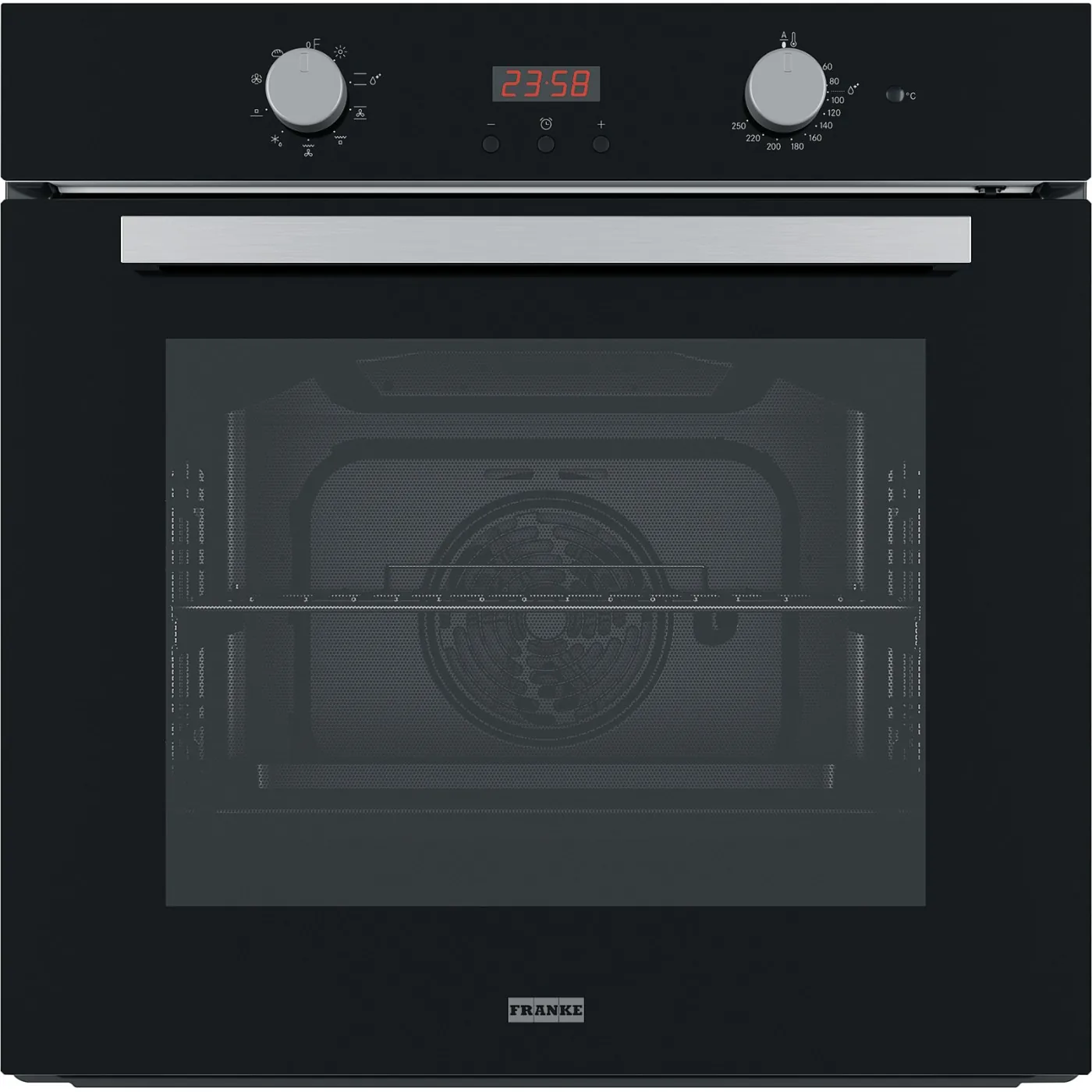 Franke Smart Linear FSL 86 H Siyah Cam (Black Glass) Ankastre Fırın