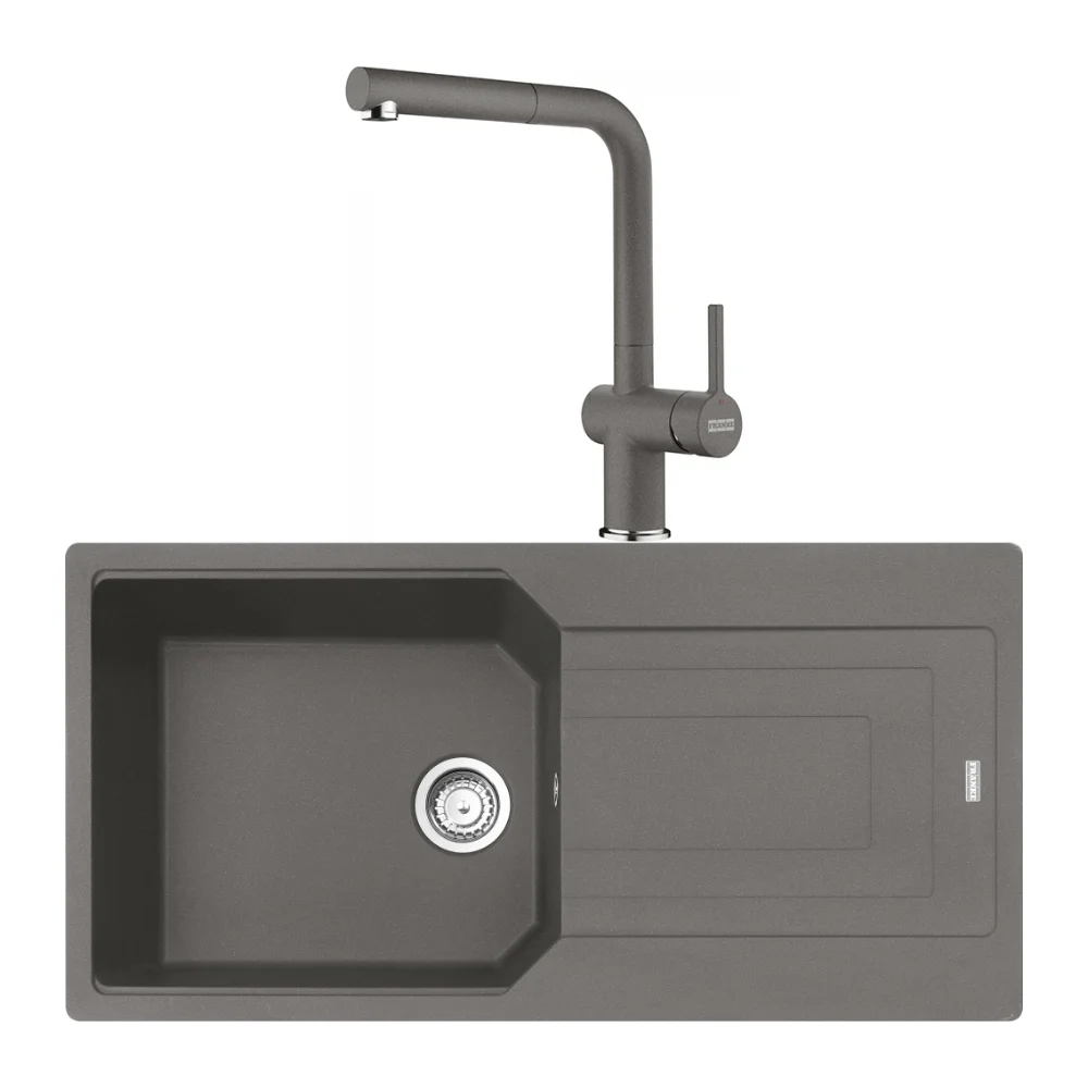 Franke Urban UBG 611-100 Granit Evye Batarya Seti – Stone Grey – Taş Grisi