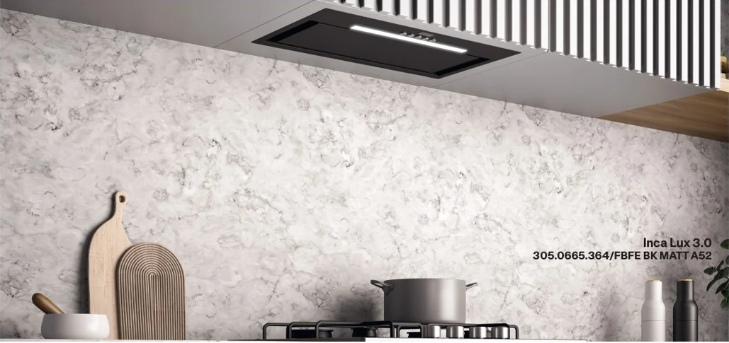 Franke Inca Lux 3.0 52 cm Mat Beyaz (Matt White) Gömme Davlumbaz – kullanımda (Franke katalog fotoğrafı)